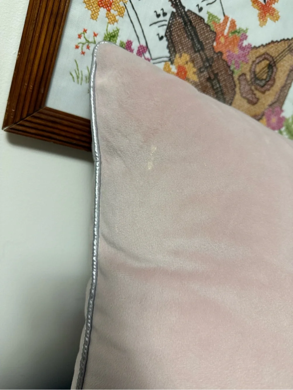 Juicy Couture GOTHIC RHINESTONE CROWN PILLOW Blush Pink Pillow